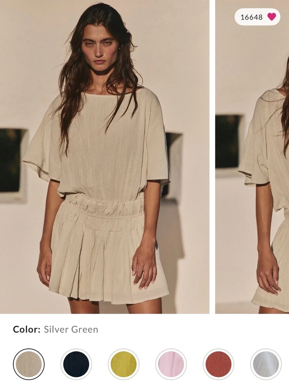 Free People Short Sleeve Mini Dress